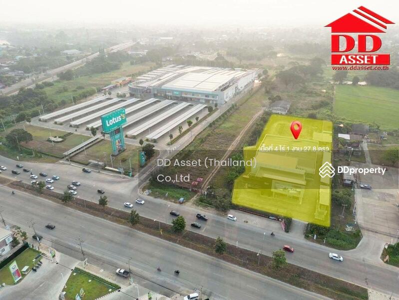 ขายที่ดินพร้อมโชว์รูมรถ อำเภอเมือง พิษณุโลก ติดโลตัส รหัส B8014, Phitsanulok