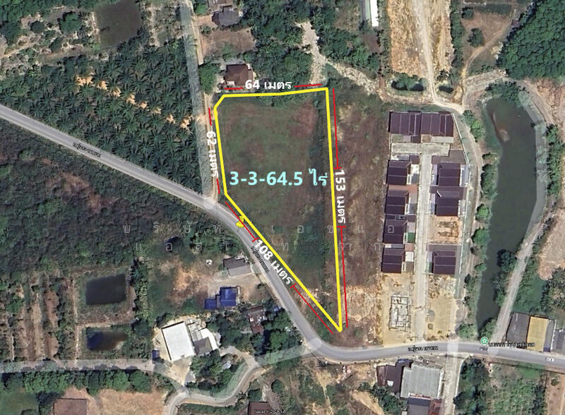 ขายที่ดินเปล่า 3-3-64.5 ไร่ อ. ทุ่งสง นครศรีธรรมราช, Nakhon Si Thammarat