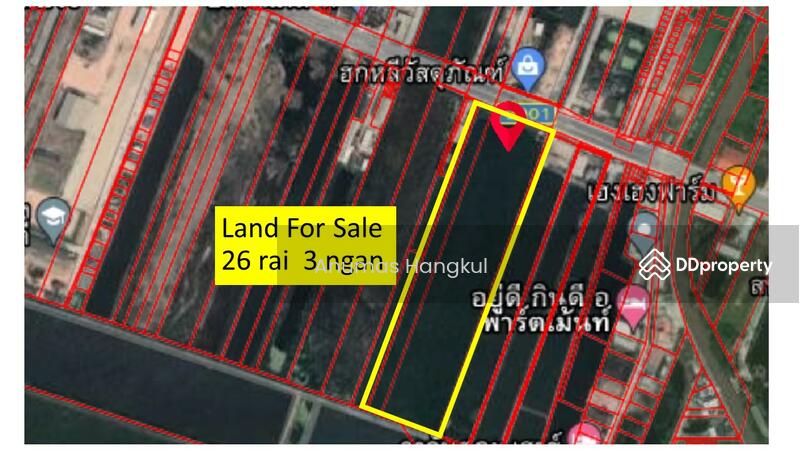 ขายที่ดินริมทางหลวง 26 ไร่ 3 งาน ถ.เทพราช-ลาดกระบัง (3001), Samut Prakan