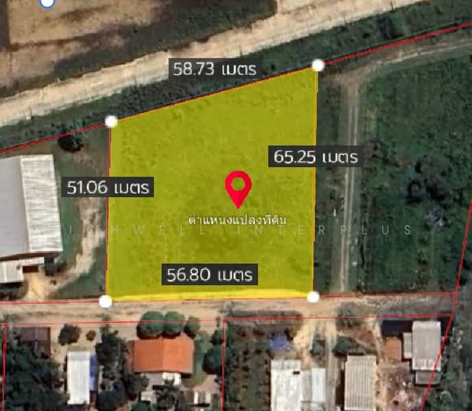 Land for sale in Khao Khansong, Muang Lai, 2 rai (approximately 0.8 acres), behind WHA1, Chon Buri (Pattaya)