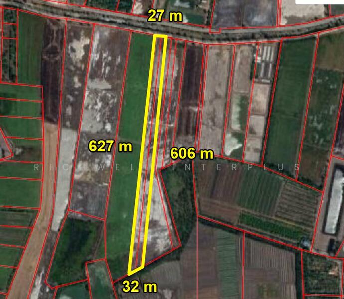 ขายที่นาราชสาสน์ 10 ไร่ ติดถนนติดคลอง ใกล้ถนนเส้น 3444 - 4 กม. บางคา, Chachoengsao