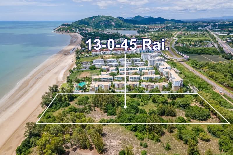 Beautiful Beachfront Land In Khao Tao, Hua Hin For Sale Land Area 13 Rai 0 Ngan 45 Sq.Wah, Prachuap Khiri Khan