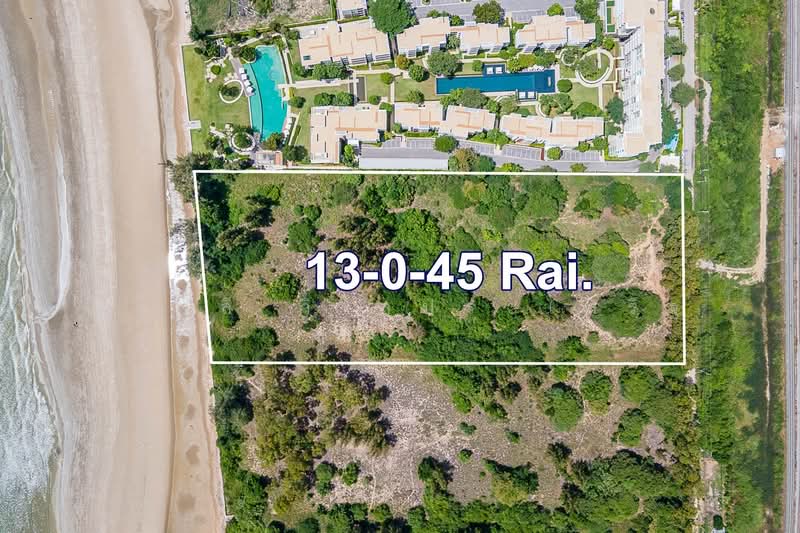 Beautiful Beachfront Land In Khao Tao, Hua Hin For Sale Land Area 13 Rai 0 Ngan 45 Sq.Wah, Prachuap Khiri Khan