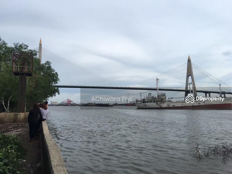 ที่ดินติดแม่น้ำเจ้าพระยา 23 -1-20 ไร่สีม่วง, samut-prakan