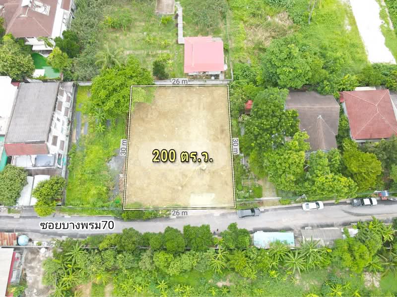 ขายที่ดิน 200 ตร.ว. พุทธมณฑลสาย1 ถนนบางพรม ตลิ่งชันตลิ่งชัน, Bangkok