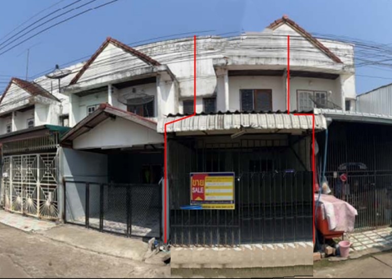 ทาวน์เฮ้าส์ 2 ชั้น โครงการนัฐการ ชุมชนค่ายเสนีย์ 2 อุดรธานี