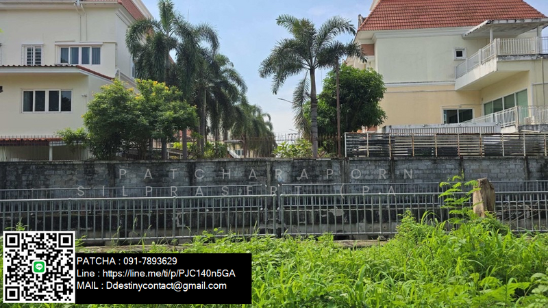 Beautiful land plot for sale, next to Khlong Lam Chiak Road, Bangkok, Bangkok