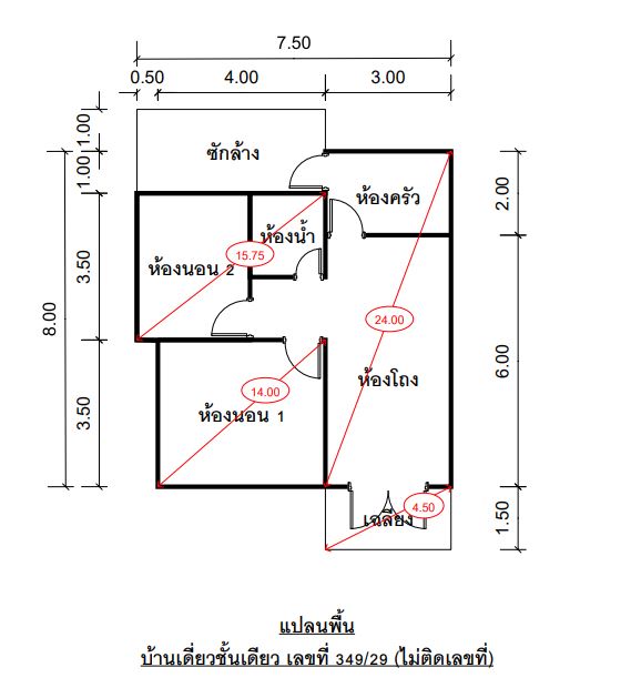 บ้านเดี่ยว โครงการทุ่มภูมิโชค ขอนแก่น
