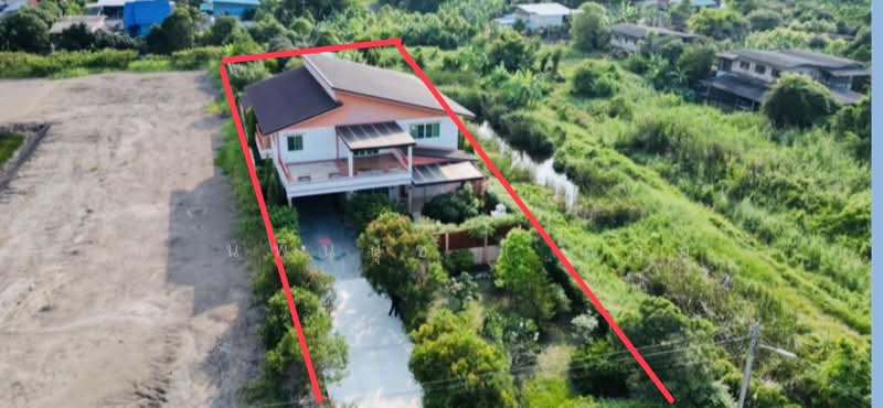 บ้านเดี่ยว 500 ตร.วา เรียบคลองบางโพธิ์เหนือ สามโคก, Pathum Thani