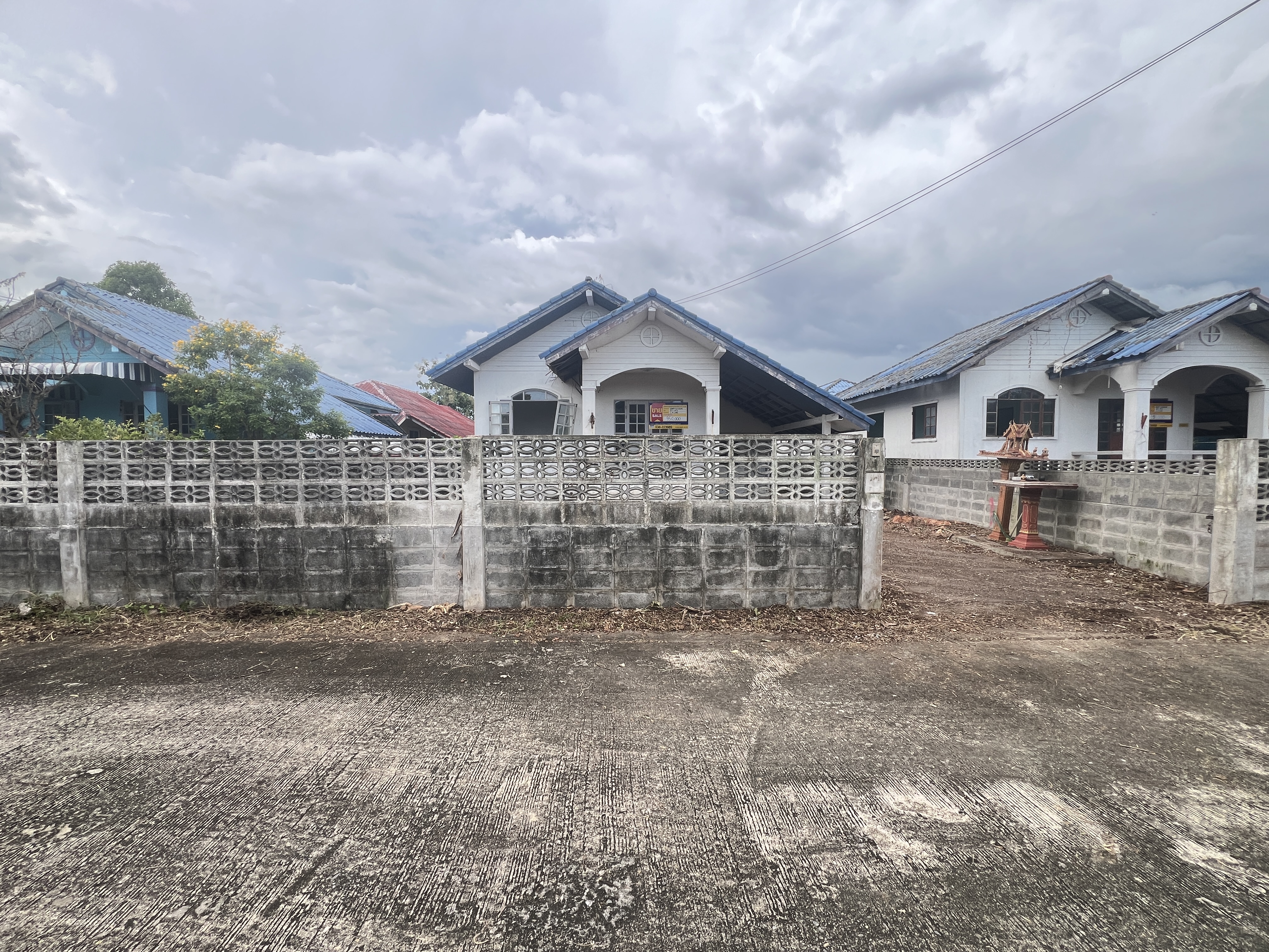 บ้านเดี่ยวชั้นเดียว โครงการบ้านสวนแสนสุข องครักษ์