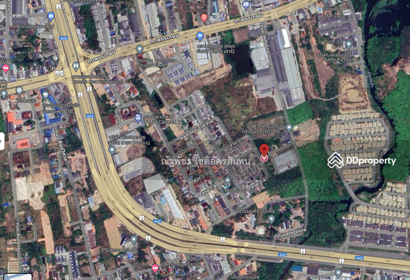 Land for sale, 99 square wah, Hat Yai Village. Cluster House Good, Songkhla