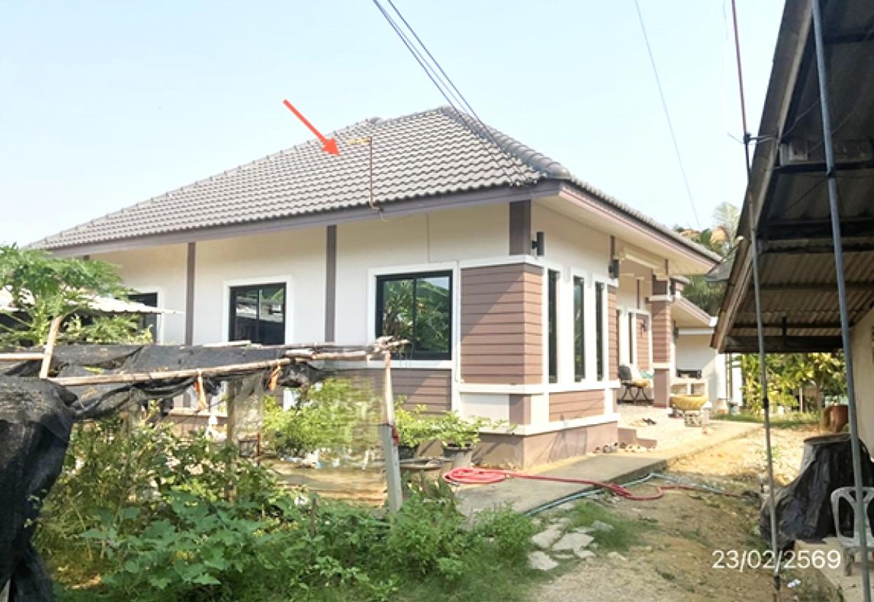 บ้านเดี่ยว บ้านพักอาศัย ที่ดิน 1 ไร่ อาคาร 1 หลัง 2 ชั้น พื้นที่ใช้สอย 120 ตารางเมตร