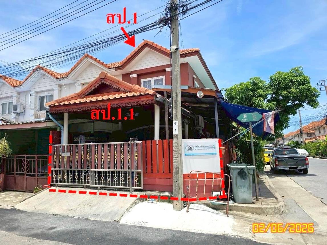 ทาวน์เฮ้าส์ บ้านพฤกษา 34/1 (บ้านพนาลี) พระสมุทรเจดีย์ สมุทรปราการ