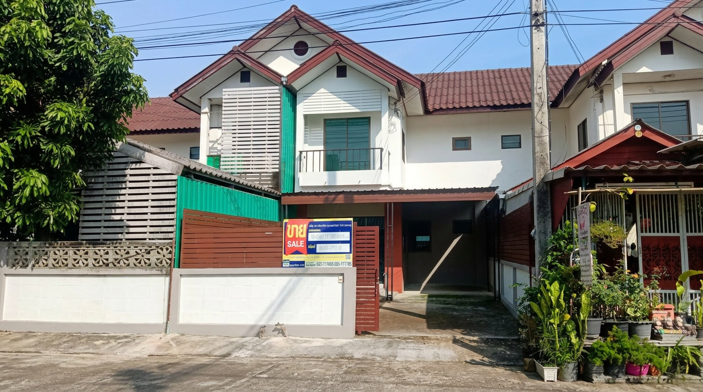 ทาวน์เฮ้าส์ โครงการบ้านฟ้าใส เมืองเชียงราย : ปรับปรุงใหม่