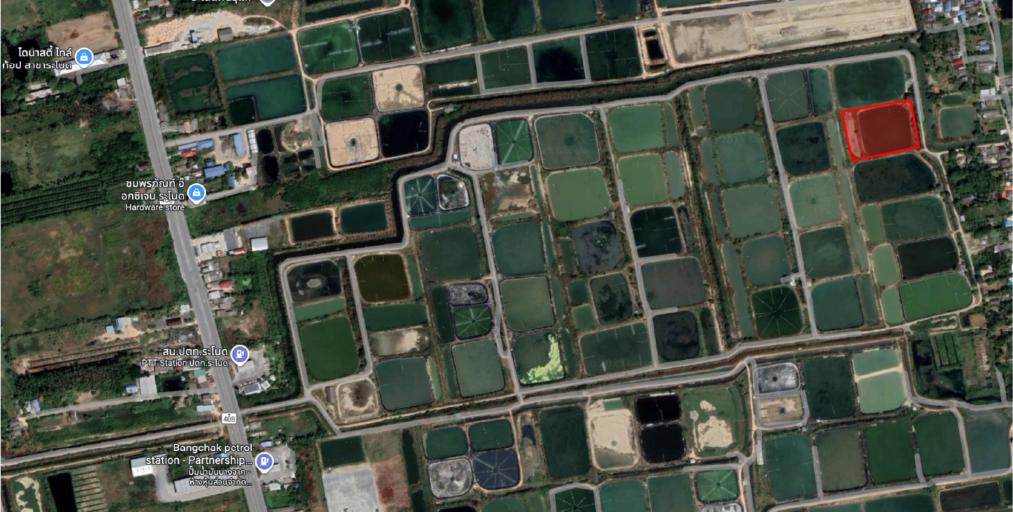 ที่ดินเปล่า โครงการกลุ่มเกษตรกรผู้เลี้ยงสัตว์น้ำ ปากแตระ สงขลา