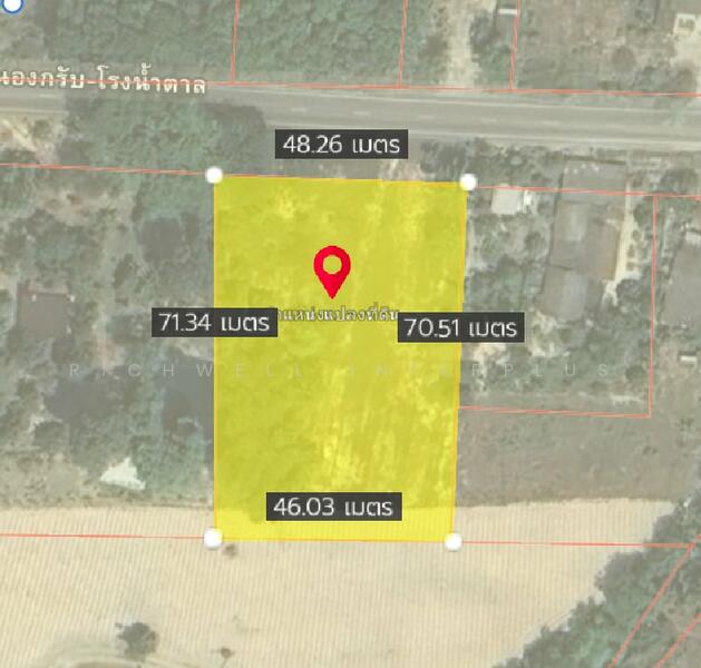 Land for sale in Nong Bua, 2 rai, next to Soi Nong Krap-Sugar Factory Road,, Rayong