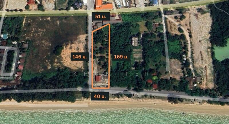 ที่ดิน 4-0-42 ไร่ แปลงมุม ติดหาดน้ำริน บ้านฉาง ระยอง, Rayong