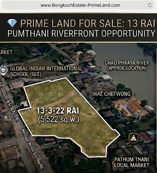 Prime Location Pathum Thani Sai Nai (Future Pathum Thani 3 Bridge Zone), Pathum Thani