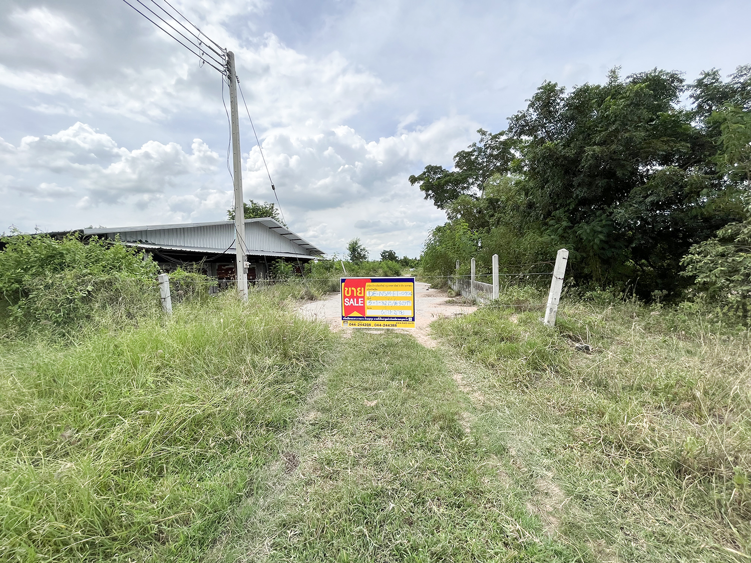 ที่ดินพร้อมบ้านพักอาศัยสำหรับขายที่อำเภอด่านขุนทด จังหวัดนครราชสีมา 

ที่ดินมีขนาด 5 ไร่ 2 ตารางวาเศษ มีหลังบ้านขนาด 3 ห้องนอน 2 ห้องน้ำ 1 ห้องครัว 1 ห้องรับแขก 1 ห้องเก็บของ และ 1 ห้องเก็บของขนาดเล็ก 

บ้านพักอาศัยมีขนาด 5 ห้องนอน 4 ห้องน้ำ 1 ห้อง