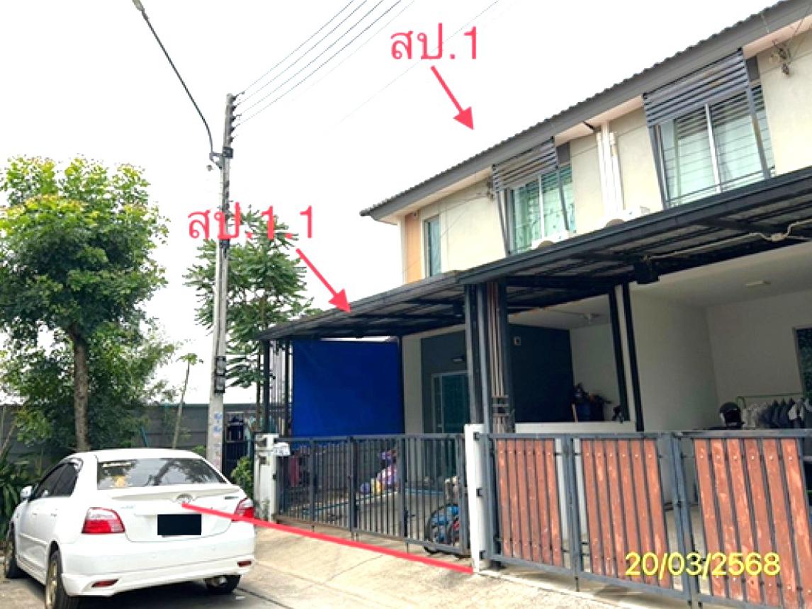 ทาวน์เฮ้าส์ บ้านพฤกษา 96/2 แบ่งพื้นที่ชลประทาน 2 คลองหลวง ปทุมธานี