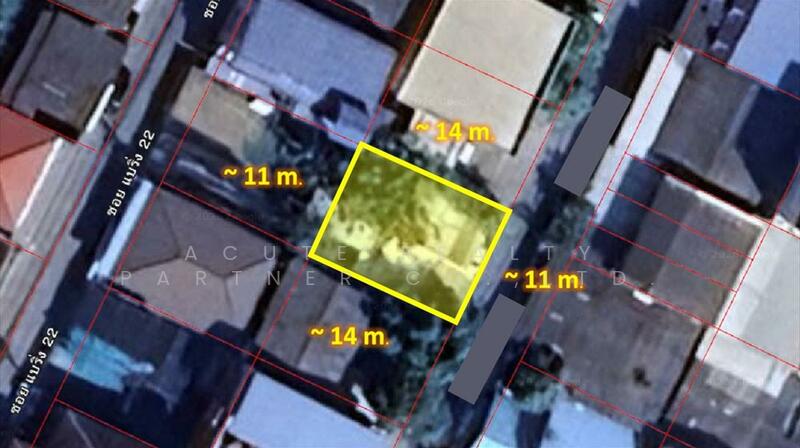Land for sale to build a house, located in Sukhumvit 107 (Bearing 24), Samut Prakan