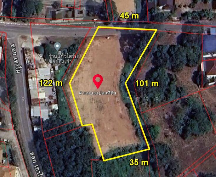 Land for sale, filled in, area 2 rai, next to Khao Phai Road, Soi 4,, Rayong