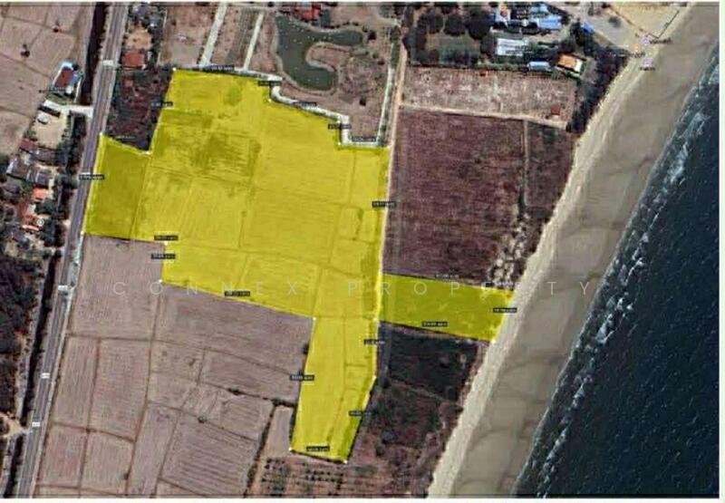 Prime Beachfront Land for Sale – 42-2-78 Rai, Phetchaburi