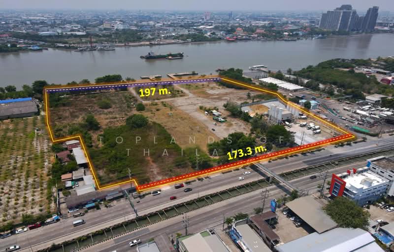 ขาย ที่ดิน พระราม 3 ( ติดแม่น้ำเจ้าพระยา ) 30 ไร่ เหมาะสร้างโครงการจัดสรร Super Luxury สำนักงาน, Bangkok