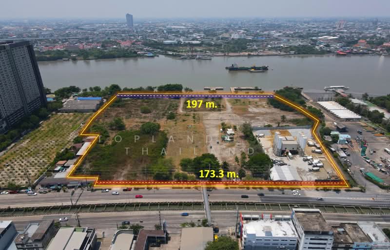 ขาย ที่ดิน พระราม 3 ( ติดแม่น้ำเจ้าพระยา ) 30 ไร่ เหมาะสร้างโครงการจัดสรร Super Luxury สำนักงาน, Bangkok
