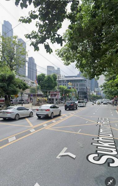 Land for sale, 2 rai, roadside, Thonglor area, only 350 meters from BTS Thonglor 17, near hospital, Bangkok