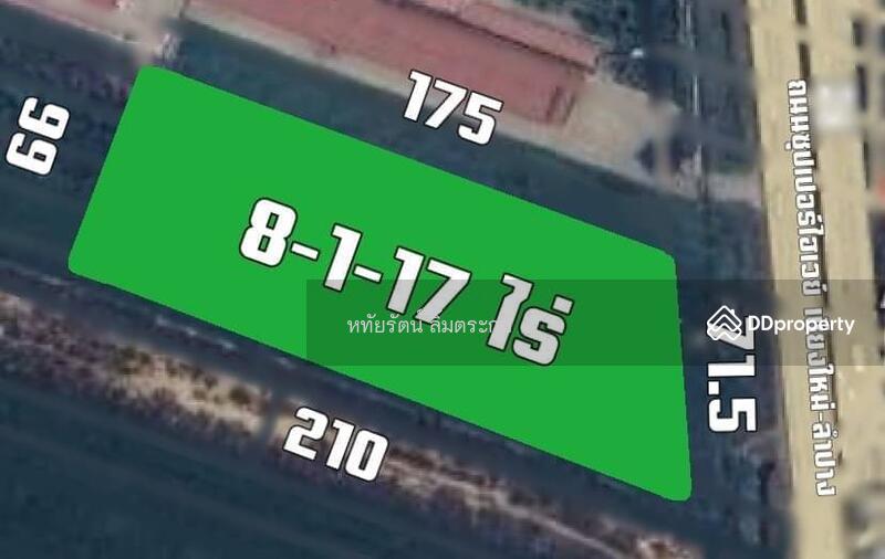 Land for sale next to Super Highway Rd., Chiang Mai, 8 rai, 20 minutes from Central Festival., Chiang Mai