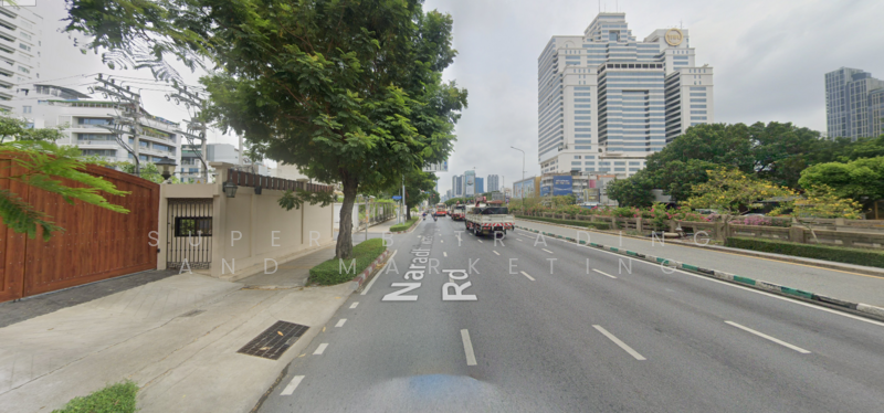 Land for sale, beautiful plot, good location, city center, Soi Narathiwat Ratchanakarin 18 - Rama 3, Bangkok