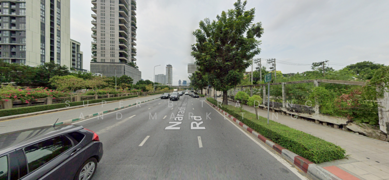 Land for sale, beautiful plot, good location, city center, Soi Narathiwat Ratchanakarin 18 - Rama 3, Bangkok