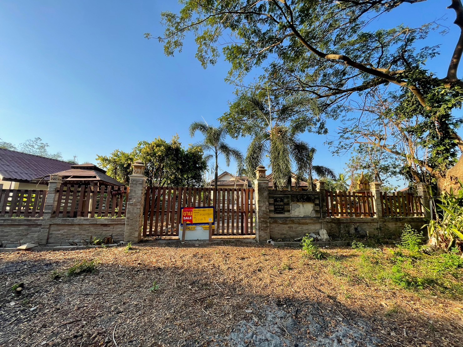 Single-story detached house in Prachinburi, Prachinburi Province.